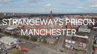 Strangeways Prison Manchester Zoomed in drones view [upl. by Ariajaj]