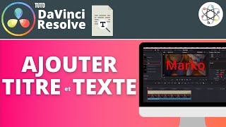 Ajouter Texte et Titre sur DaVinci Resolve [upl. by Anaillil505]