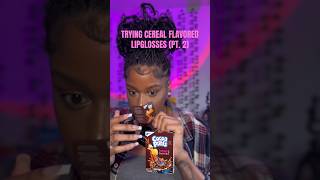 Trying Cereal Flavored Lipglosses Part 2 ASMR trinitijasmr [upl. by Robyn]