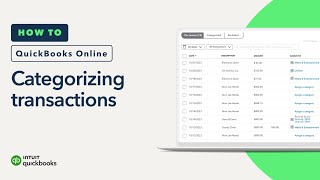 How to categorize transactions in QuickBooks Online [upl. by Tini]