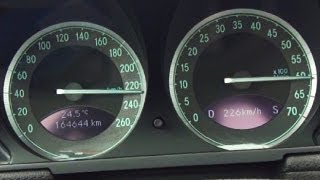 Mercedes SL350 Acceleration 0232 Kmh Onboard V6  272 Ps Hp  r230 SL 350 Sound Beschleunigung [upl. by Leugar]