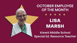 October Employee of the Month Lisa Marsh [upl. by Purcell578]