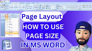 HOW TO USE PAGE SIZE IN PAGE LAYOUT TAB IN MS WORD  What is the size of a Page Layout [upl. by Weiler]