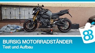 Bursig Motorradständer  Bursig Montageständer  Bursig Zentralständer [upl. by Ridan686]