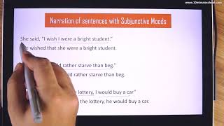 17 Narration of sentences with Subjunctive Moods [upl. by Rand786]