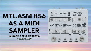 Montreal Assembly 856 as a MIDI Sampler [upl. by Nidla]