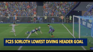 FC 25 Sorloth LOWEST Diving Header Goal [upl. by Imotih]