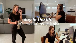 Day in the Life of a Medical Receptionist Work with me in a Dermatology Office [upl. by Delila]