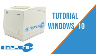 Tutorial Simpletek  come installare la stampante per cassa Wincor TH230 su Windows 10 [upl. by Askari229]