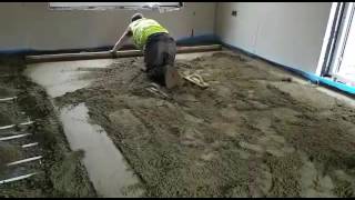 How To Install Floor Screeding Tel 0161 883 3070 Nationwide Floor Screeding [upl. by Llednyl188]