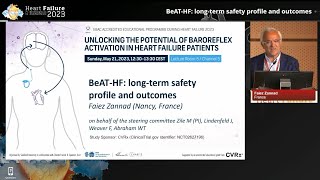 HFA 2023 BeATHF LongTerm Safety Profile and Outcomes by Dr Faiez Zannad [upl. by Jane299]