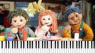 Tots TV Theme Song Sheet Music Medium 4K Tutorial [upl. by Mannie827]