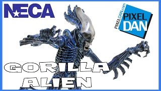 Aliens Gorilla Alien NECA Toys Kenner Wave Figure Video Review [upl. by Ahsiemat236]