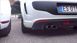 Abarth Punto Evo w Ragazzon Exhaust full straight pipe SOUND [upl. by Fidelia]