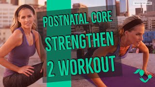 15 Minute Postnatal Core Strengthen 2 for Postpartum Abs Diastasis Recti and CSection [upl. by Drofla]