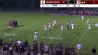 Grundy Center High School vs Aplington Parkersburg Football [upl. by Atillertse]