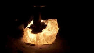 Quartz crystals EXPLODING with LIGHT Triboluminescence  Blackbody Radiation [upl. by Scevor]