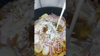 🔴 RECETTE  🤗 GNOCCHI LARDONS RACLETTE shorts asmr easy food cook recipe homemade [upl. by Oker]