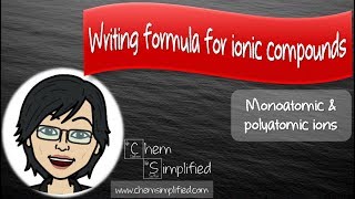 How to Write formula for ionic compounds  FREE course LIMITED TIME  Dr K [upl. by Asaeret]