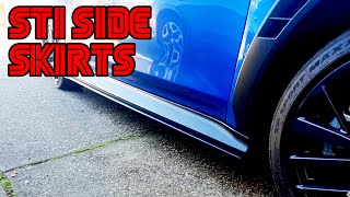 22 WRX Side Skirt Install [upl. by Novek205]