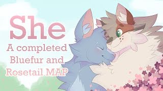 🌸 She  COMPLETE Rosetail and Bluefur MAP 🌸 [upl. by Annetta]