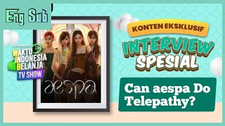 FULLENG SUB aespa 에스파 X Tokopedia  Can aespa Do Telepathy Game Interview  토코페디아 인터뷰 [upl. by Neeneg]