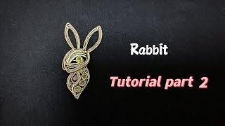 Rabbit pendant tutorial  part 2 [upl. by Reffotsirhc]