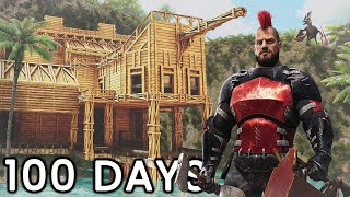 I Spent 100 Days In Ark Survival Ascended  The Island [upl. by Matthews]