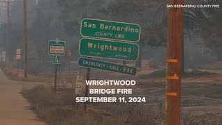 Wrightwood CA BridgeFire 91124 [upl. by Kram]