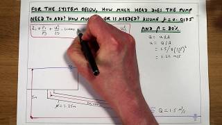 Designing a pumped reservoirpipe system using Bernoulli’s equation [upl. by Nnayrb]