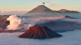 Mount Bromo Java Indonesia  Inside an active volcano  SPECTACULAR scenery [upl. by Charles274]