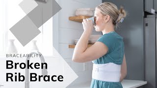 BraceAbility Broken Rib Brace for Fractured Cracked or Dislocated Ribs [upl. by Marilou490]