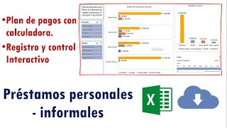 Plantilla  control de préstamos personales o informales [upl. by Nama]