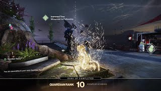 Guardian Rank 11 Requirements amp Guardian Rank 10 Upgrade Ceremony Destiny 2 [upl. by Neleag]