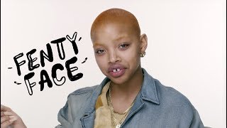 SLICK WOODS FENTY FACE MAKEUP TUTORIAL  FENTY BEAUTY [upl. by Nimrak910]