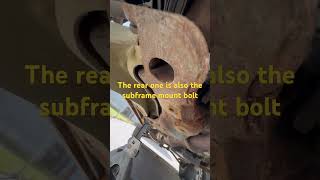 Remove lower control arms subframe removal 10 escape rotted subframe mechaniclife autorepair [upl. by Nailuj]