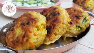 Vegetarische Hirsebratlinge vegetarian millet patties Rezept unten in der Infobox [upl. by Fradin]