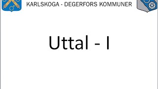 Uttal – I  Vuxnas lärande Karlskoga Degerfors [upl. by Klute950]