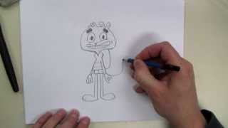 How To Draw Scaredy Squirrel YTV [upl. by Neala]