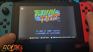 Rival Turf  Rival Turf A middling Final Fight clone  Nintendo Switch handheld gameplay [upl. by Akehsal132]