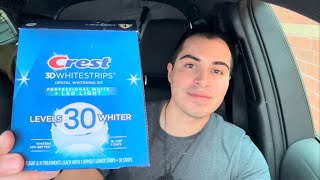 Crest 3D Whitestrips  LED Light REVIEW [upl. by Einnaoj]