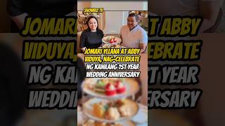 JOMARI YLLANA AT ABBY VIDUYA NAGCELEBRATE NG KANILANG 1ST YEARWEDDING ANNIVERSARY [upl. by Acirrehs]