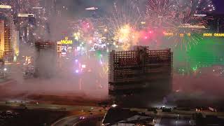 Tropicana Hotel Implosion Celebration The Best Aerial View with Live Audio [upl. by Hey]