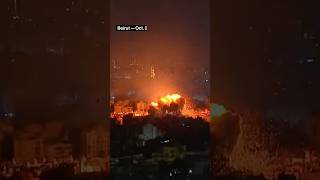 Explosions in Beirut as Israel Continues Lebanon Airstrikes [upl. by Nossah802]