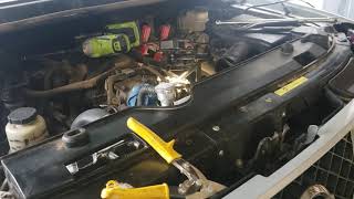 2006 Nissan Titan XE 4X4  Cooling System Replacement Part 4  Hoses and Transmission Lines [upl. by Anniroc]