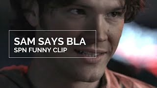 SAM SAYS BLA BLA BLA BLA  Supernatural Funny Clip [upl. by Daile742]