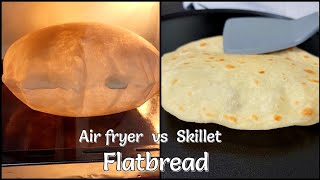 Flatbread Recipe No Yeast Air fryer or skillet [upl. by Nesahc15]