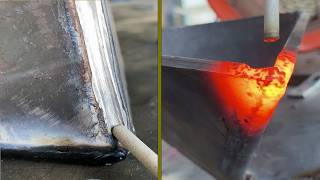 Vertical versus descending welding [upl. by Alane]