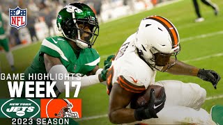 New York Jets vs Cleveland Browns  2023 Week 17 Game Highlights [upl. by Fonseca]