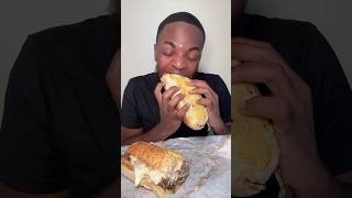 WORLD BIGGEST JERSEY MIKES PHILLY CHEESE STEAK shorts worldbiggest foodie mukbang eatingshow [upl. by Ehcnalb130]